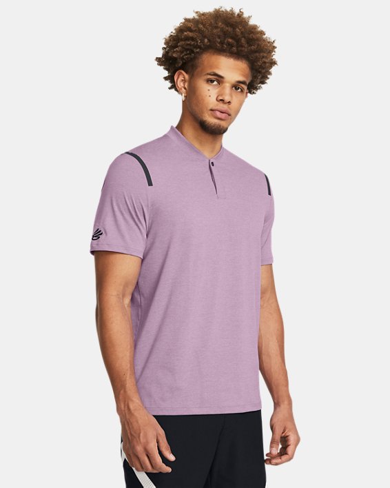 男士Curry Splash Polo衫 in Purple image number 0